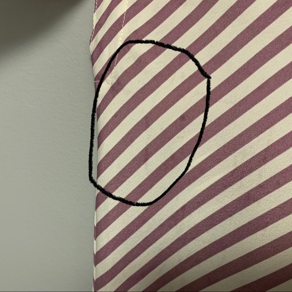 Vintage 1970s Chevron Purple Stripe Women’s Shirt - Picture 8 of 8